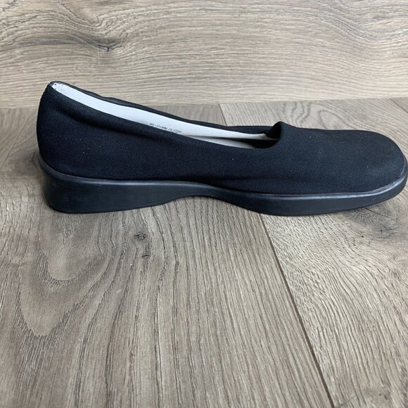 Keds Stretch Womens Size 7.5 Black Comfort Slip On Shoes Square Toe Flats - Picture 9 of 11